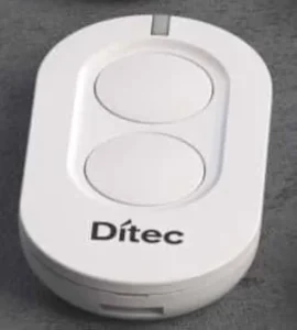 Control Remoto Dítec ZEN2W / 2 canales Color Blanco, Teclas Blancas