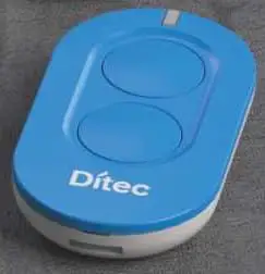 Control Remoto Dítec ZEN2B / 2 canales Color Azul, Teclas Azules