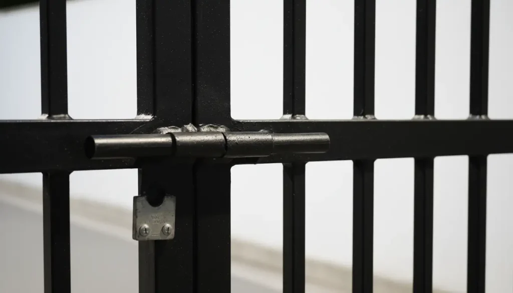 Puerta Batiente Doble Hoja de Seguridad con Barras