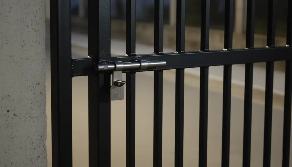 Puerta Batiente Doble Hoja de Seguridad con Barras