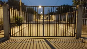Puerta Batiente Doble Hoja de Seguridad con Barras