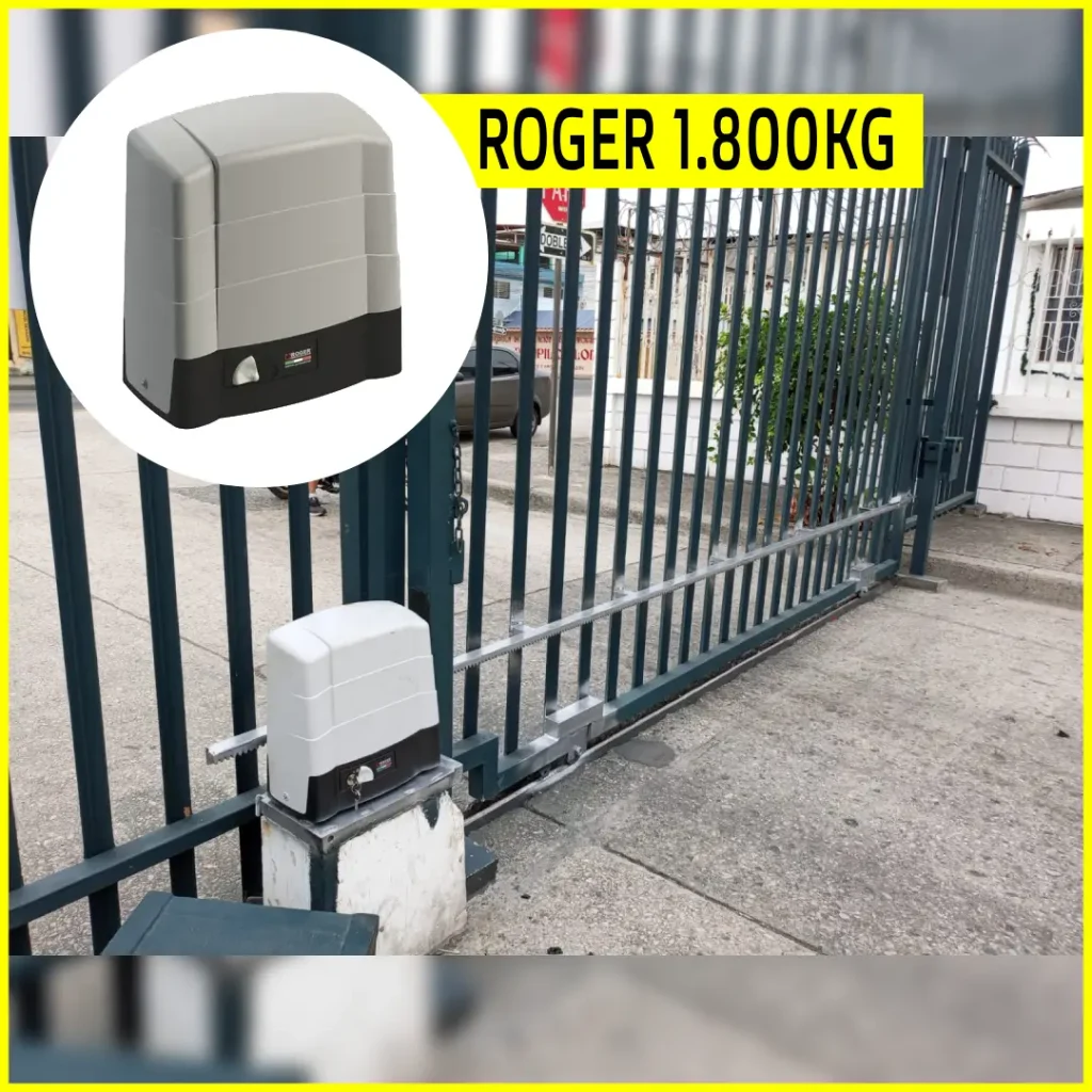 Instalación de Motor Roger 1.800 kg en puerta corredera en Ciudadela Cerrada Dique Amazonas