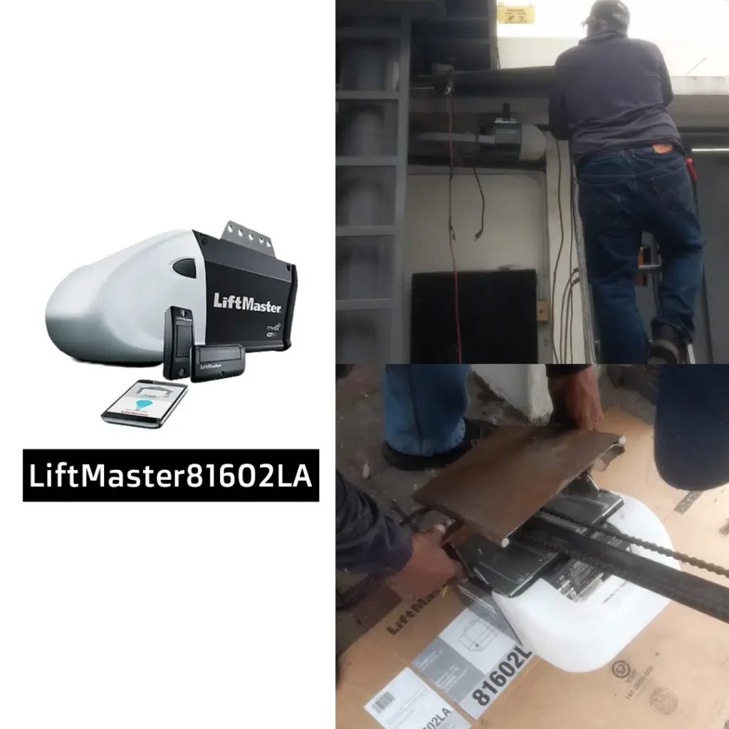 Instalación de motor LiftMaster 81602 y mantenimiento de puerta en SW The Security World
