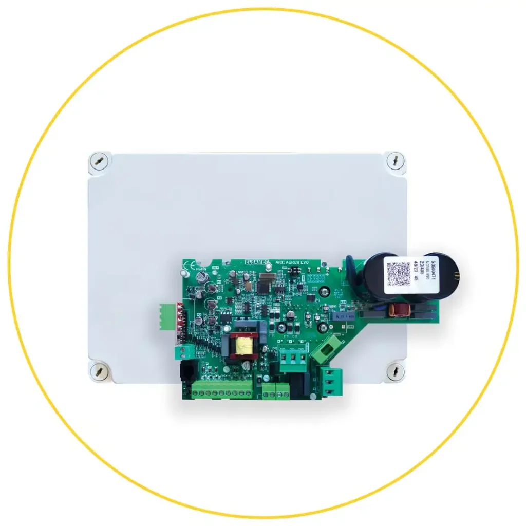 Central Electrónica Elsamec Acrux Plus Evo para Puertas y Persianas Enrollables Industriales