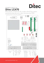 Central Ditec LCA70 – Cuadro electrónico 230V para 1 o 2 motores