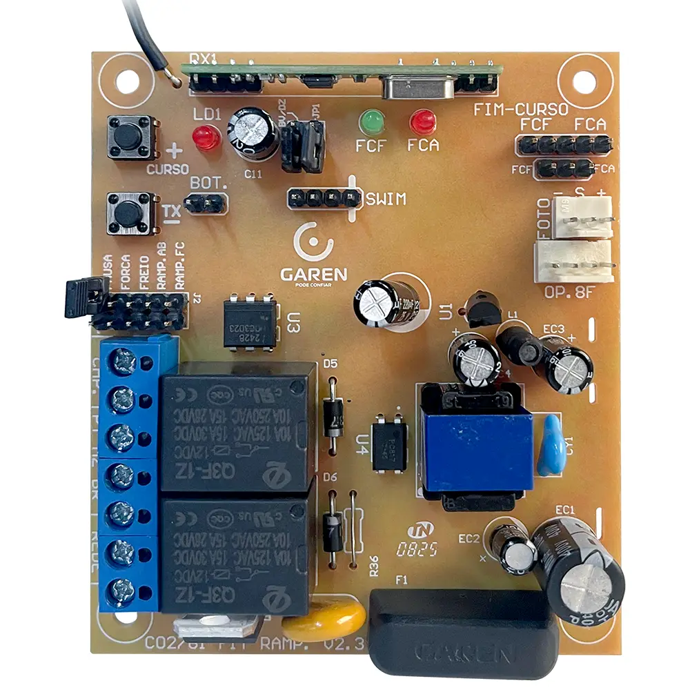 Central Electrónica Garen FIT RAMP 127/220V – Control para Automatización de Portones