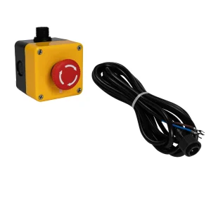 Botón de Parada de Emergencia Accessmatic ESA3.5 con Cable de 3.5 Metros para Motores KONG50 | 1 Botón