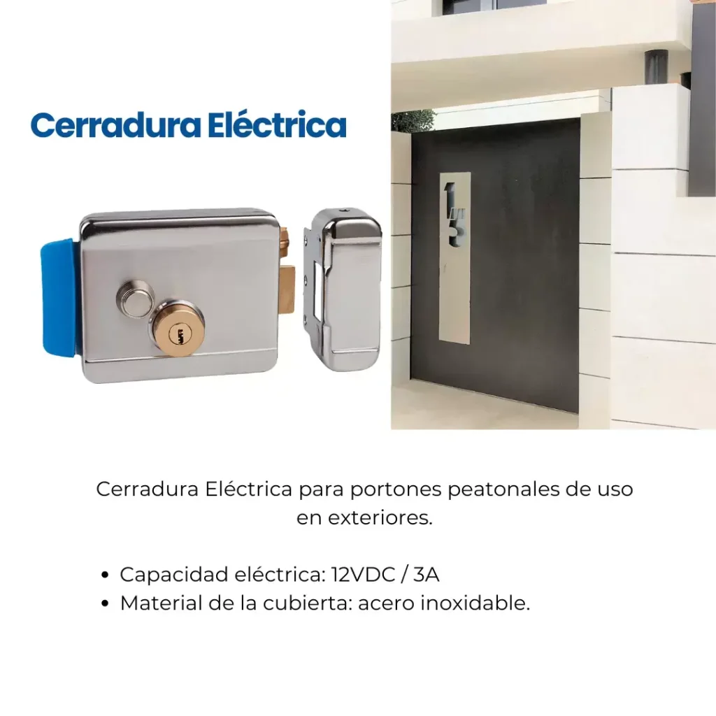 Cerradura eléctrica Rimlock VIRO – Cerradura electromecánica para control de acceso en puertas y portones
