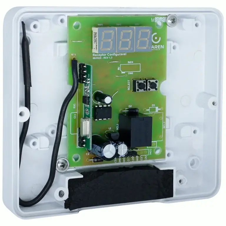 Receptor Gerenciador Garen – 433,92 MHz con memoria de hasta 512 botones y gestión avanzada de controles