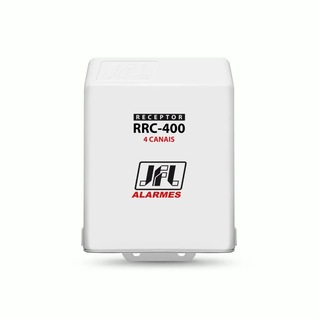 Receptor RRC-400 de JFL – 433,92 MHz con 4 canales, hasta 300 controles y tecnología Hopping Code + Rolling Code