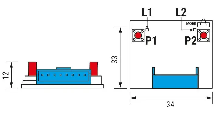 Receptor H93/RX433 de Roger Technology – 433,92 MHz compatible con Código Fijo y Rolling Code