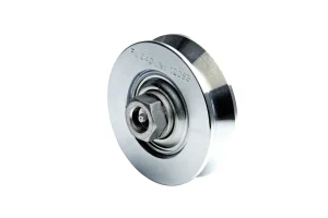 Rueda Comunello 320V de 100mm (3.9") con Grasero para Portones Corredizos y Soporte de hasta 380kg - Ruedas Italianas