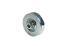 Rueda Comunello 320Y de 100mm (3.9") con Grasero para Portones Corredizos y Soporte de hasta 380kg - Ruedas Italianas