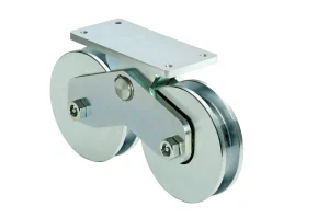 Ruedas Combinadas Comunello 339 de 120mm (4.7") para Portones Corredizos – Hasta 1200kg