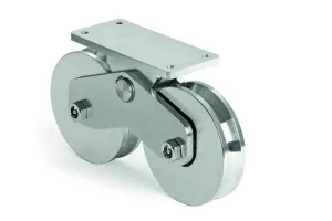 Ruedas Combinadas Comunello Serie 339 de 160mm (6.3") para Portones Corredizos – Hasta 1920kg