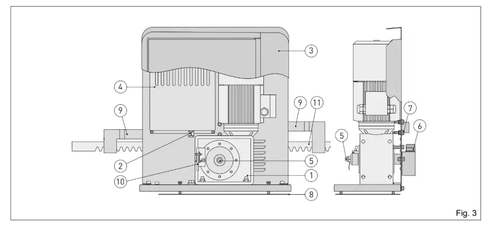 Motor Ditec CROSS 35 para Puertas Corredizas de hasta 3500 kg – Uso Ultra Intensivo Industrial con Inverter
